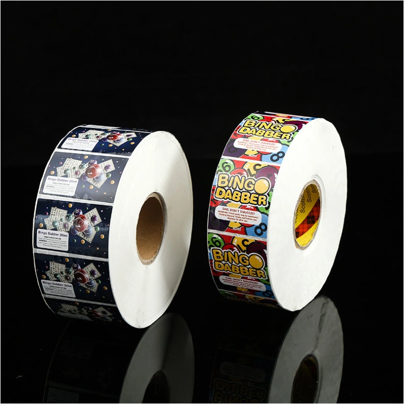 Self-Adhesive Custom Roll Packin Picture Label UV Printing Service Frozen Food Beauty Products Tag Brand Trademark PVC PE Pet Plastic Vinyl Packaging Stickers