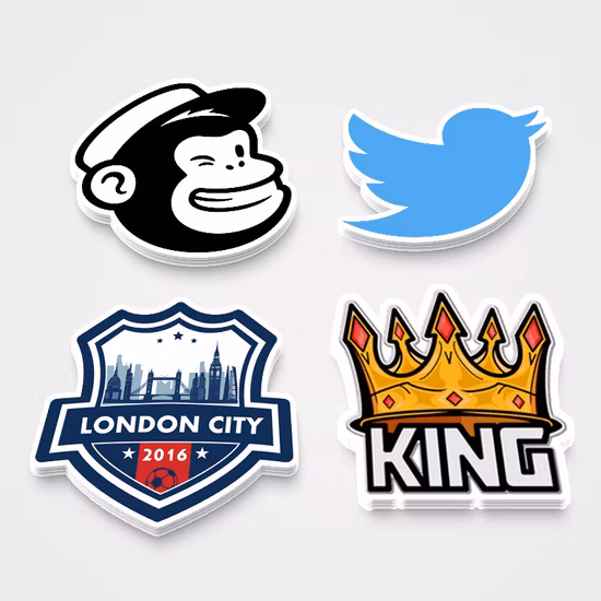 Adesivi promozionali in vinile autoadesivi, impermeabili e stampati personalizzati