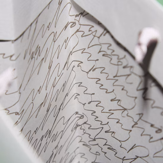 Borsa per la spesa di carta di lusso personalizzata, borsa per la spesa kraft come regalo