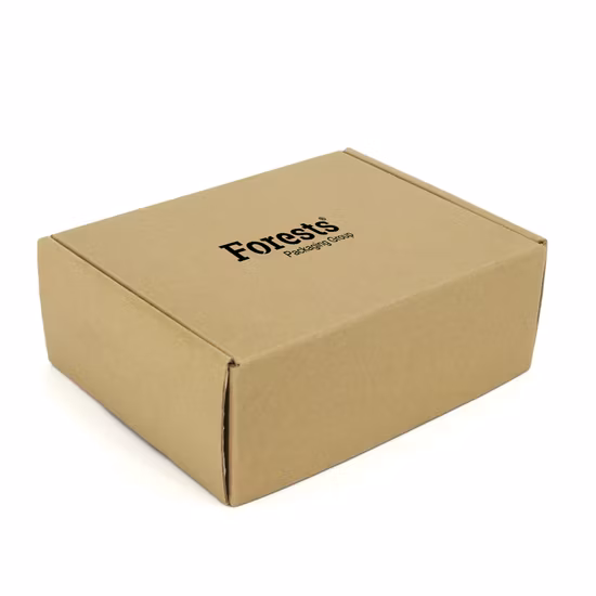 Logo personalizzato, piccola confezione regalo in cartone ondulato Kraft bianco, confezione di gioielli, scatola di spedizione in carta