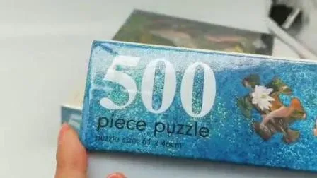 Nuovo design 500 Puzzle da 1000 pezzi con cofanetto per bambini e adulti